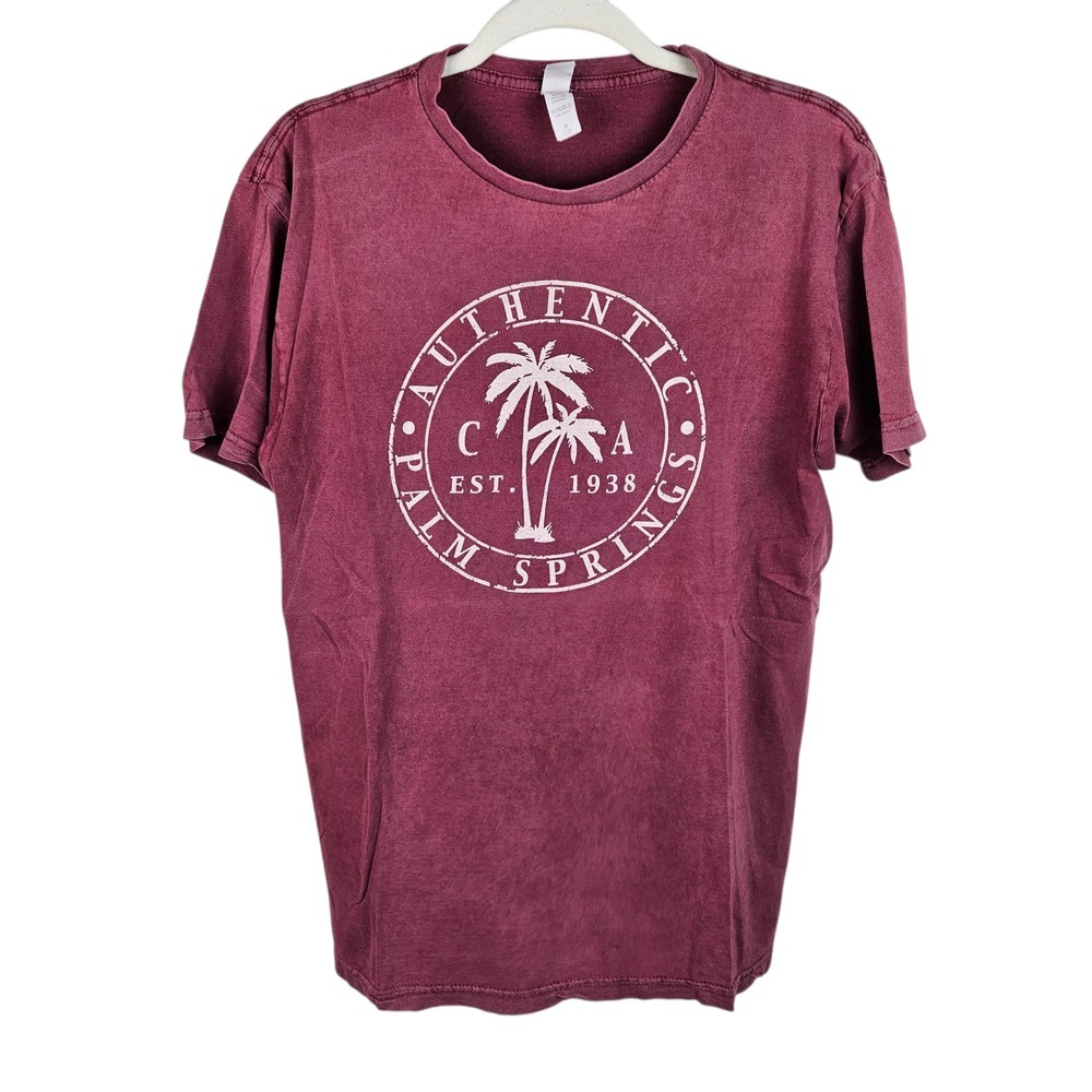 Lane Seven Palm‎ Springs T-Shirt Medium Authentic CA Est 1938 Graphic Tee